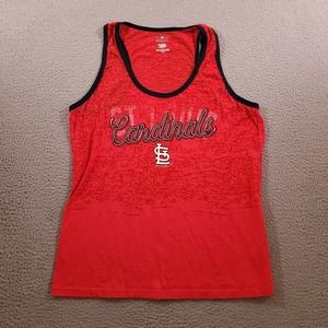 St. Louis Cardinals Shirt Girls Extra Large Red Tank Top Campus Lifestyle Tee‎